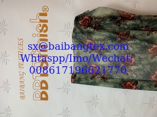China BBTS super high Twisted polyester voile digital printing high transparent material less hair non hair tech. high grade supplier